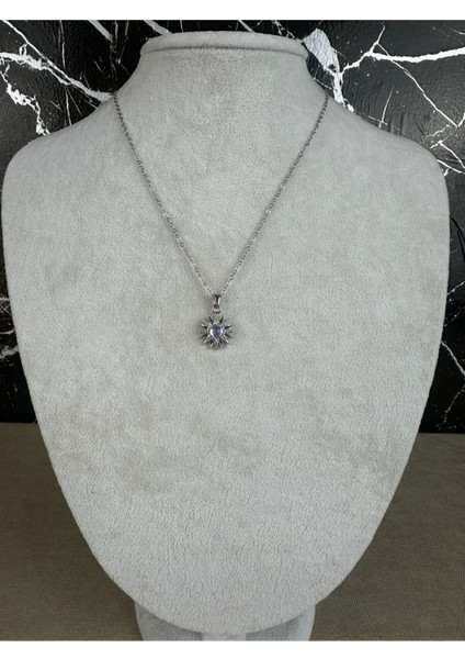 Güneş Figürlü Çelik Kolye