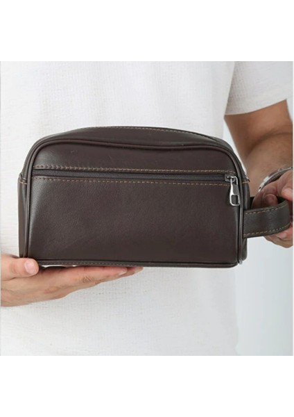 Hakiki Deri El Çantası Seyahat Çantası Kozmetik Çantası Tıraş Çantası Asker Çantası LD600