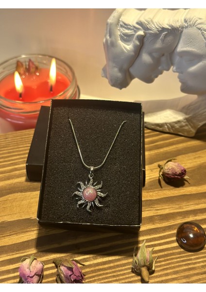 Taşlı Güneş Çelik Kolye fiyatları