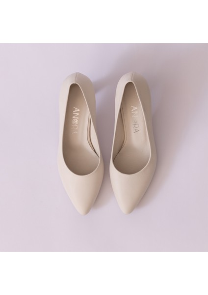 Hakiki Deri Topuklu Kadın Ayakkabısı 25NE784 indirimleri