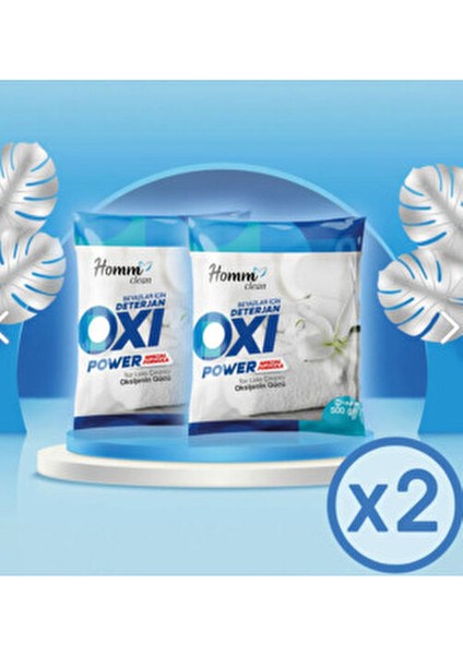 Homm Clean Oxı Power Beyazlar Için 500 gr Leke Çıkarıcı 2 Adet