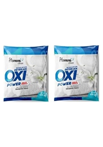 Homm Clean Oxı Power Beyazlar Için 500 gr Leke Çıkarıcı 2 Adet fiyatları