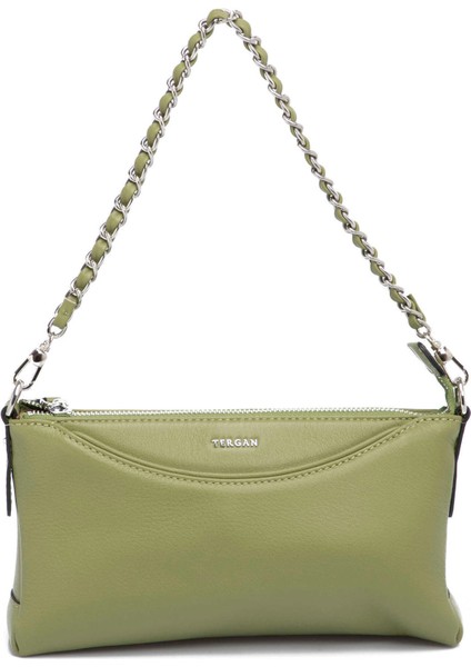 Yeşil Hakiki Deri Kadın Omuz Çantası - S25K1BC79149-G8Z