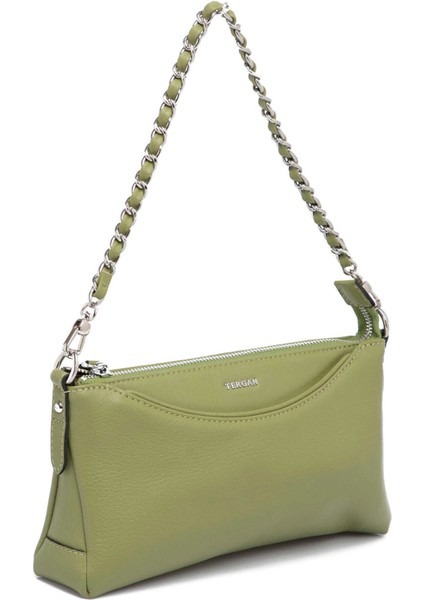 Yeşil Hakiki Deri Kadın Omuz Çantası - S25K1BC79149-G8Z fiyatları