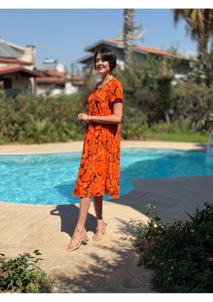 FT179116 Viskon Fethiye Elbise