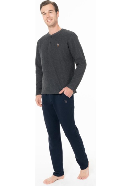 Erkek Düğmeli Yaka Uzunkol Kışlık Pijama Takım fiyatları