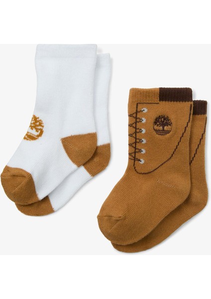 Boot Bebek Sarı 2'li Çorap.-