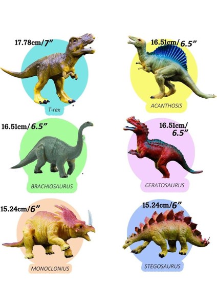 Kutulu 6'lı Dinazor Seti (Item Kod : 666W-247) modelleri