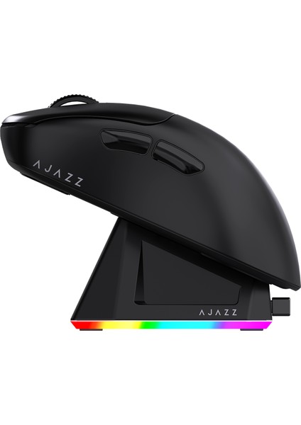 AJ179P Mc 3 Modlu 1000Hz 12.000 Dpı Manyetik Şarj Istasyonlu PAW3311 300 IPS Optik Sensör Gaming Mouse modelleri