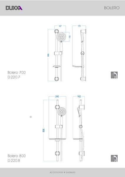 Bolero 600 Sürgülü Dus Setı fiyatları