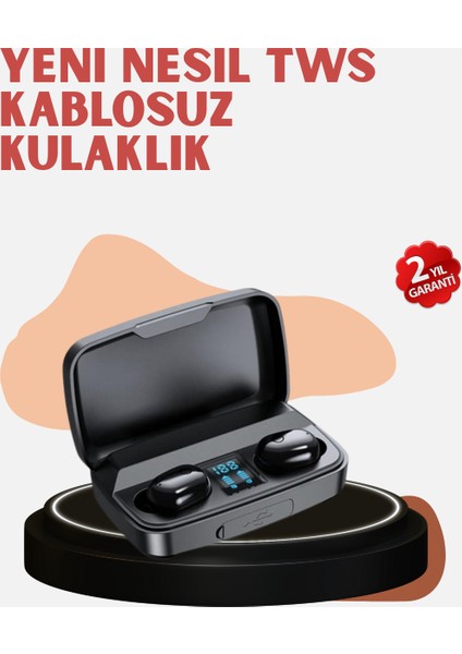 Yüksek Kapasiteli A10S Tws Kablosuz Kulaklık Dokunmatik Kontrol