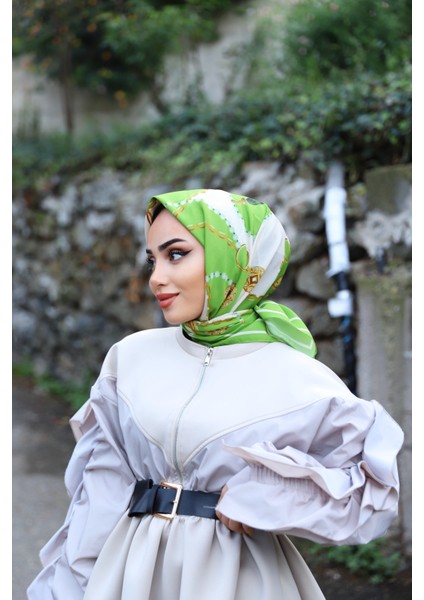 Inci Zincir Eşarp Yeşil