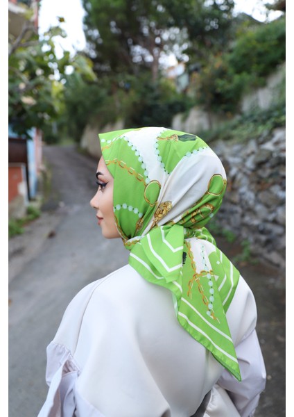 Inci Zincir Eşarp Yeşil modelleri