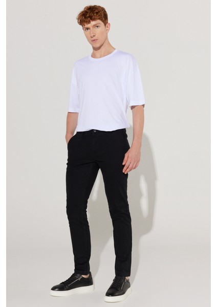 ALTINYILDIZ CLASSICS Erkek Siyah Slim Fit Dar Kesim Pamuklu Esnek Rahat Chino Pantolon fiyatları