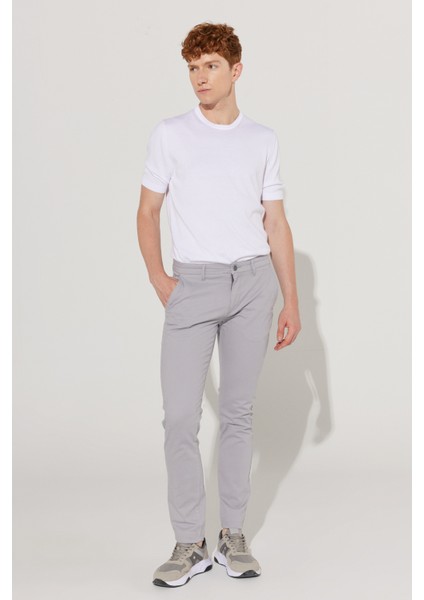 ALTINYILDIZ CLASSICS Erkek Gri Slim Fit Dar Kesim Pamuklu Esnek Rahat Chino Pantolon modelleri