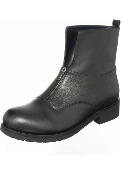 K902 Siyah Baskı Büyük Numara Kadın Bot