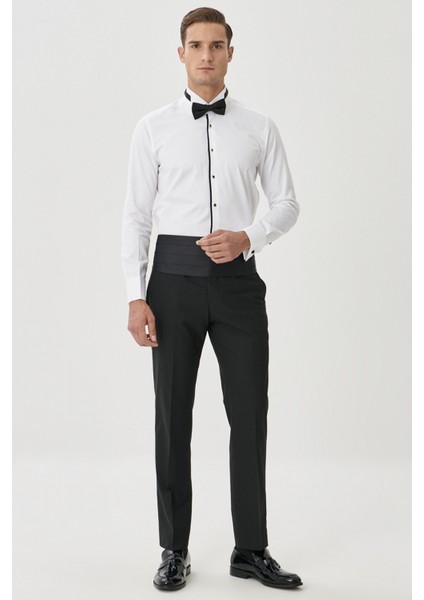 AC&Co / Altınyıldız Classics Erkek Siyah Regular Fit Normal Kesim Yan Cepli Esnek Klasik Pantolon fiyatları