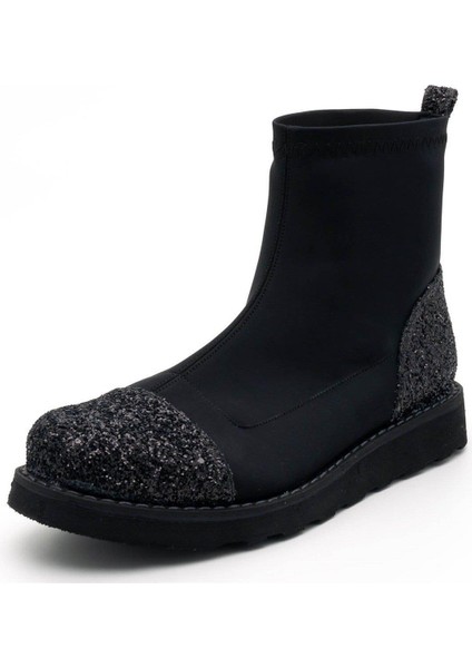 19273 Siyah Strech Kumaş Büyük Numara Kadın Ayakkabı indirimleri