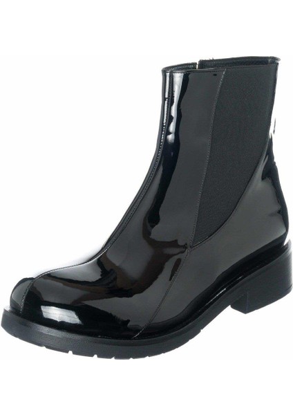 K418 Siyah Rugan Yeni Sezon Büyük Numara Kadın Bot