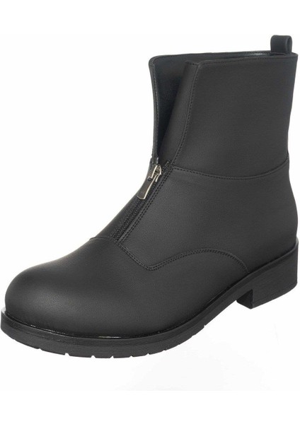 K902 Siyah Yağlı Nubuk Büyük Numara Kadın Bot