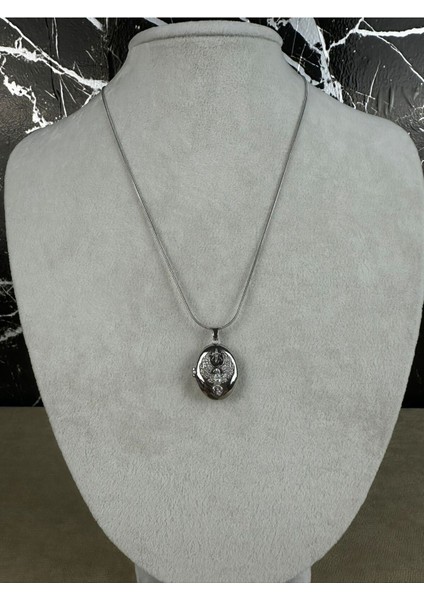 Paslanmaz Çelik Kapaklı Alya Kolye