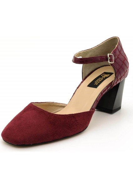 9797 Bordo Süet Büyük Numara Kadın Ayakkabıları indirimleri