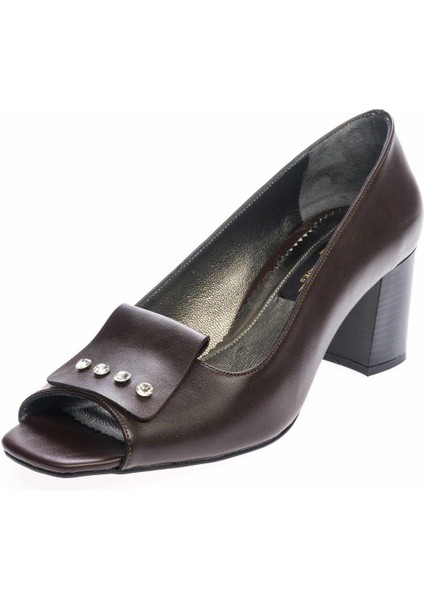 190318 Kahve Analin Büyük Numara Kadın Ayakkabı
