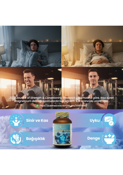 5x Çoklu Magnezyum (Taurat, Bisglisinat, Malat, Sitrat, L-Treonat) 60 Kapsül | Akıllı Gıda Takviyesi fırsatları