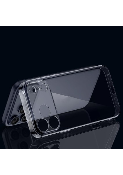 iPhone 17 Pro Max Uyumlu Kamera Korumalı Şeffaf Esnek Silikon Kılıf