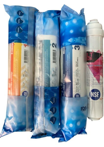 Su Arıtma Filtresi Nsf Sertifikalı 4 Aşamalı Premium Inline KAPALI KASA Filtre Sistemi