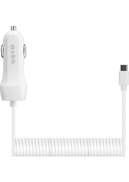 Swapp SW-C735 Type-C Kablolu 5V 3.1A Kablolu Araç Şarj Cihazı