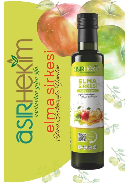 Elma Sirkesi Doğal Fermentasyon Natural 500 ml