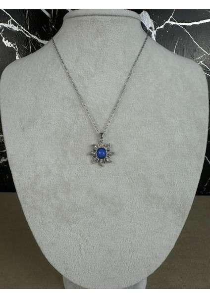 Güneş Figürlü Çelik Kolye