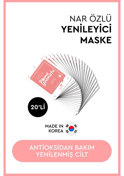 On Pome Granate Mask - Mjcare On Nar Özlü Yüz Maskesi 20'li