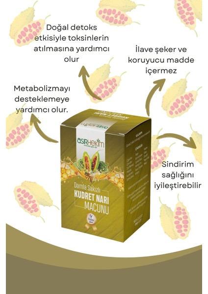 Kudret Narı Ballı damla sakızlı (230GR) fiyatları
