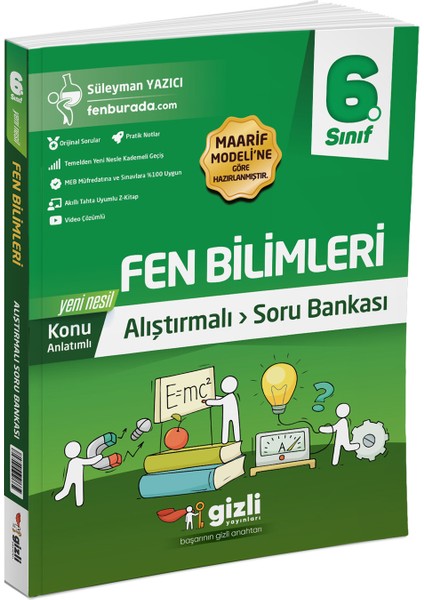 6. Sınıf Fen Bilimleri Konu Anlatımlı Alıştırmalı Soru Bankası