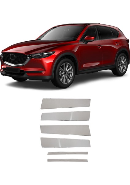 Mazda Cx-5 Uyumlu Krom Kapı Direği 6 Parça Paslanmaz Çelik fiyatları