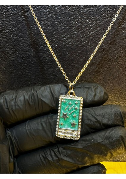 The Star & The Moon Çelik Mineli Kolye modelleri