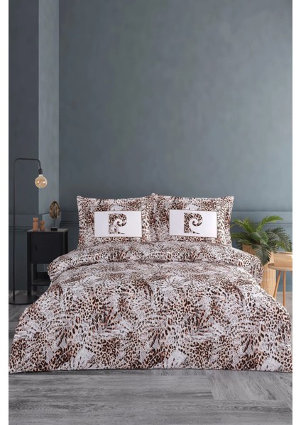 Pamuk Nevresim Takımı Tek Kişilik Leopar