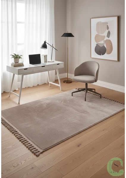 Post/peluş Yıkanabilir Kaymaz Taban Yumşacık Vizon Örgü Saçaklı Modern ve Şık Salon Oturma Odası Mutfak Çocuk Odası Koridor Antre Halısı indirimleri