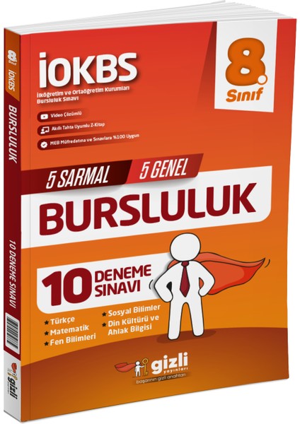 8. Sınıf İOKBS Bursluluk 10 Deneme Sınavı