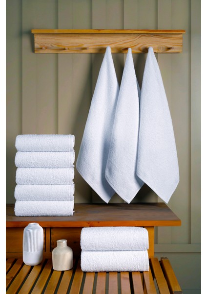 10'lu Otel Havlusu Pamuklu 50X90 cm El & Yüz & Baş Havlusu %100 Cotton fiyatları