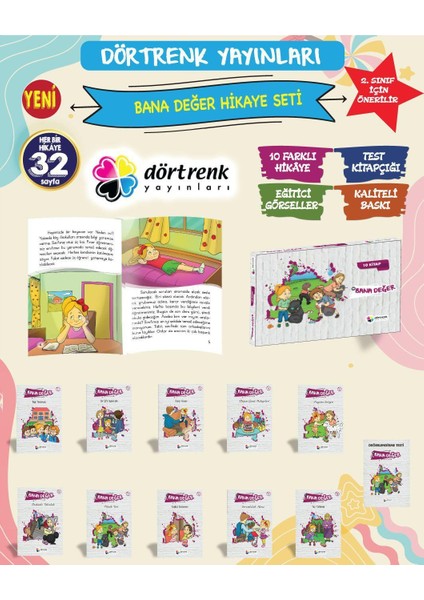 Bana Değer Hikaye Seti (10 Kitap) fiyatları