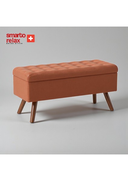 Swiss Style Gruyères Kapitone Puf,baby face Polyester Kaplama, , Dekoratif puf 110x40x45 cm, Kapitone Ahşap Ayaklı puf (Toruncu) fiyatları