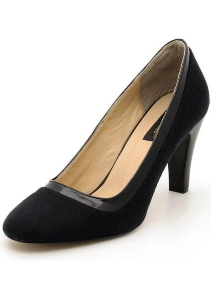 1973 Siyah Süet Büyük Numara Kadın Ayakkabıları fırsatları