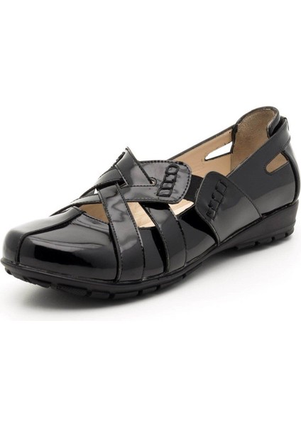 C1347 Siyah Rugan Büyük Numara Bayan Ayakkabı fırsatları