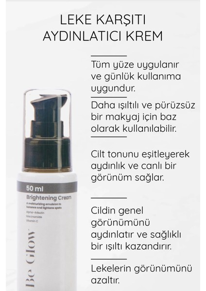 Glow Brightening Cream / Aydınlatıcı Yüz Kremi 50 ml fiyatları