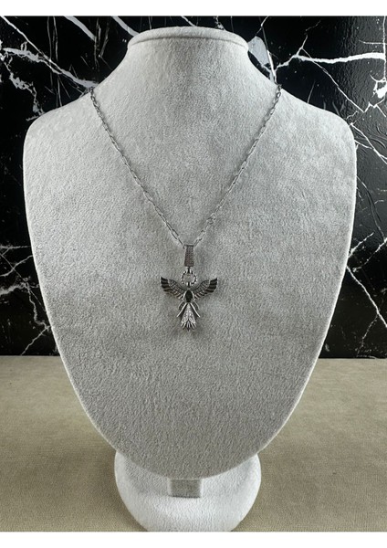 Anka Kuşu Çelik Kolye 60CM