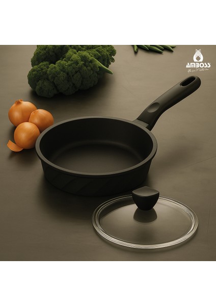 Vento Döküm Cam Kapaklı Tava 26X5 cm