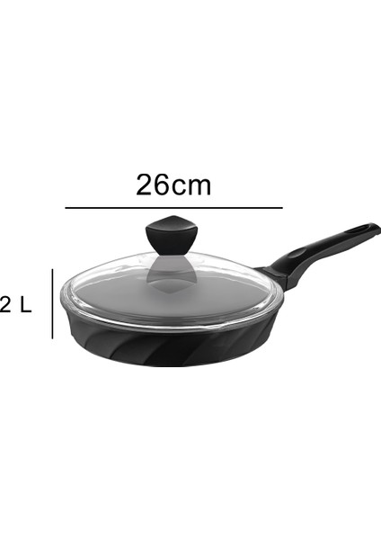 Vento Döküm Cam Kapaklı Tava 26X5 cm indirimleri